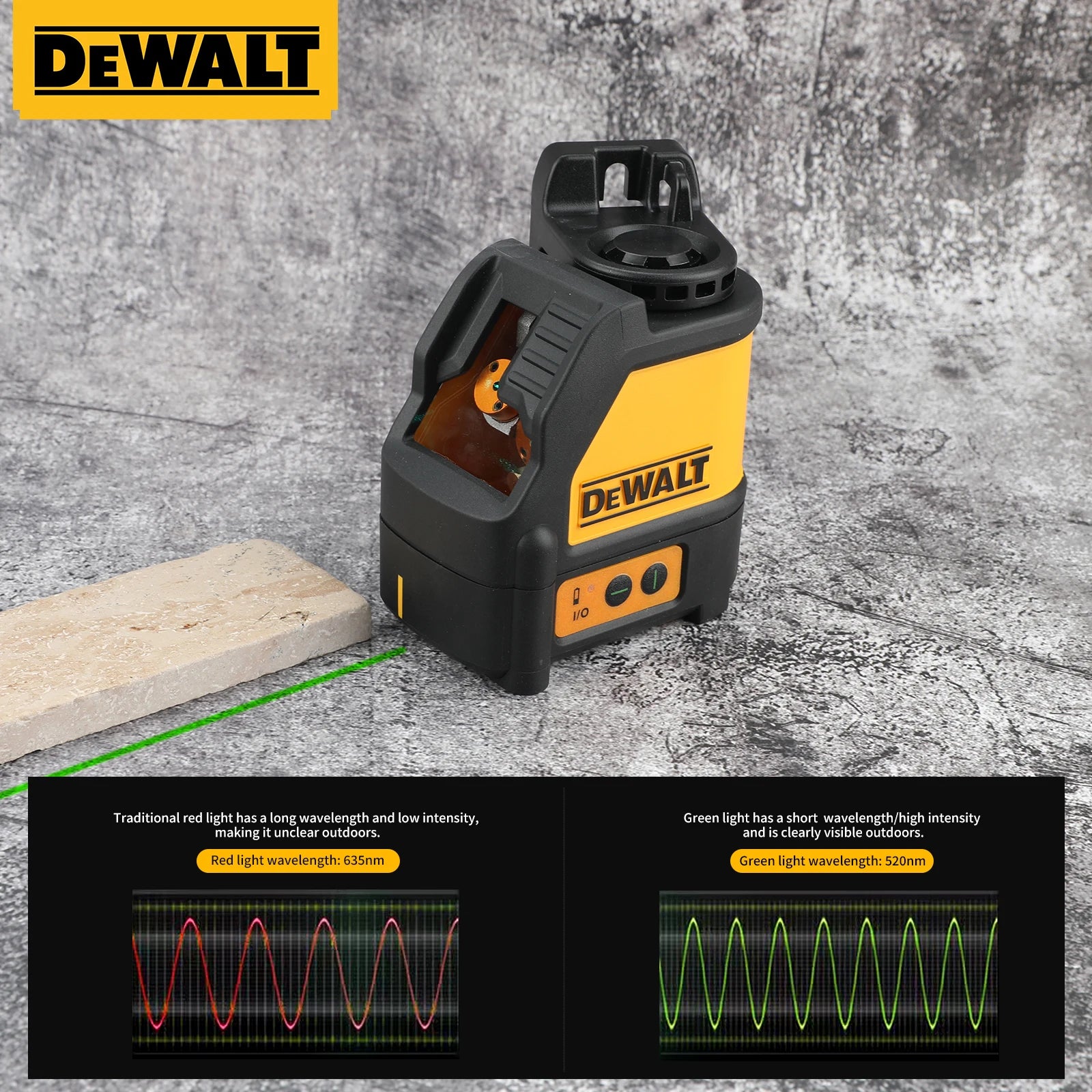 Nivel láser autonivelante DEWALT DW088CG