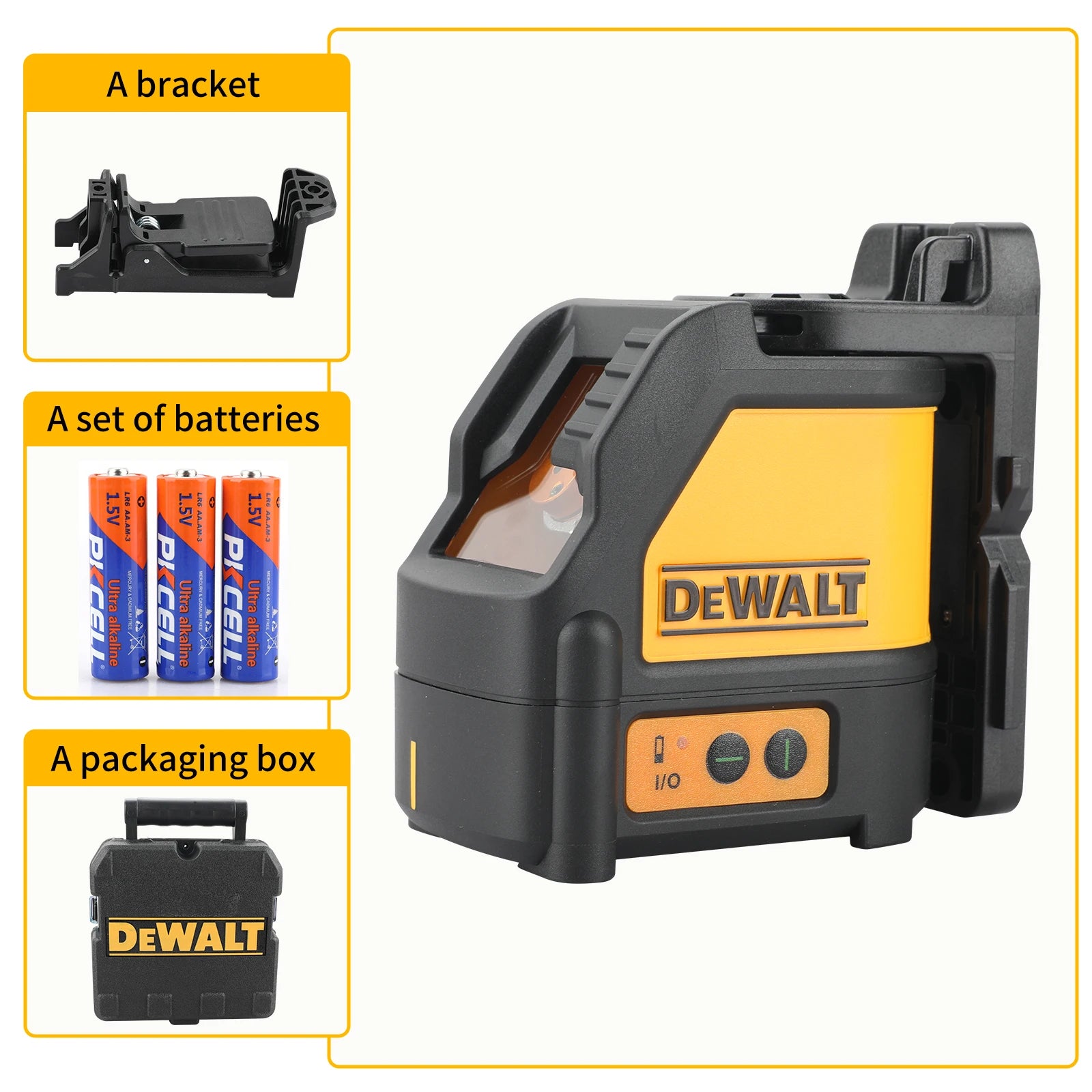 Nivel láser autonivelante DEWALT DW088CG