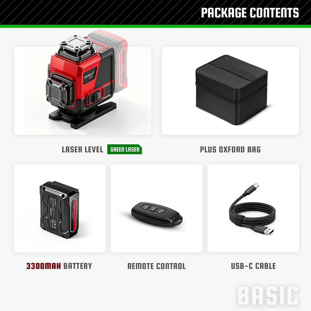 Nivel láser profesional rosca para trípode 1/4 pulgada