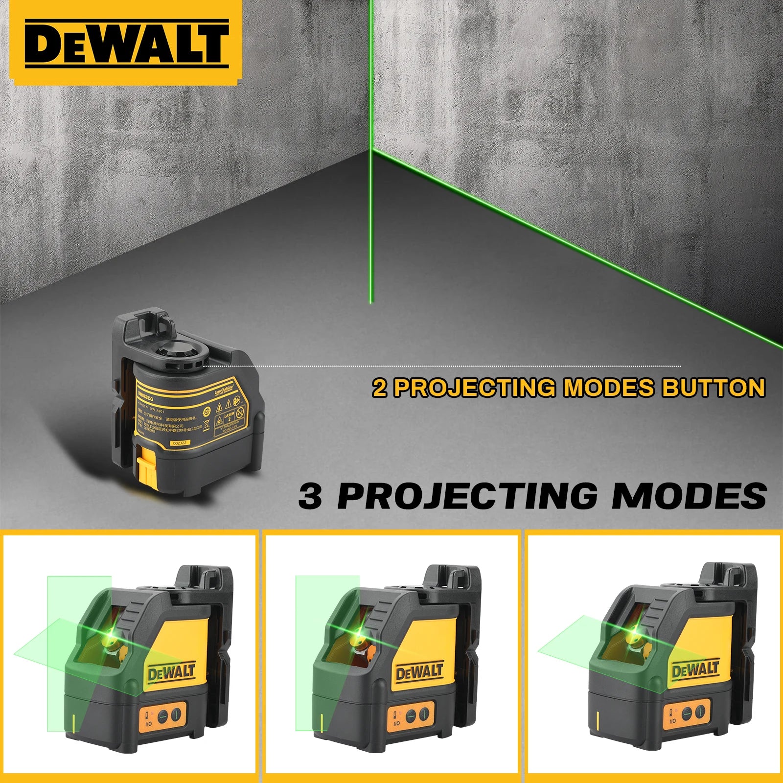 Nivel láser autonivelante DEWALT DW088CG