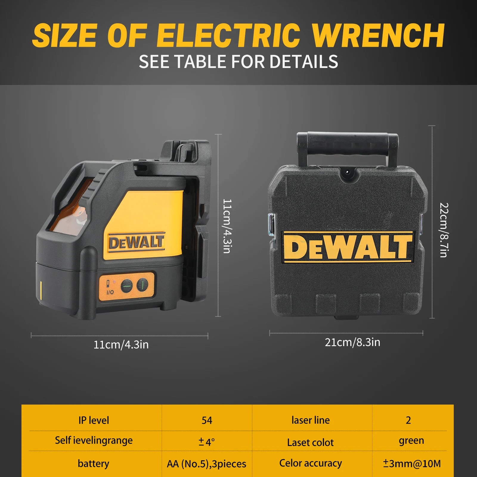 Nivel láser autonivelante DEWALT DW088CG