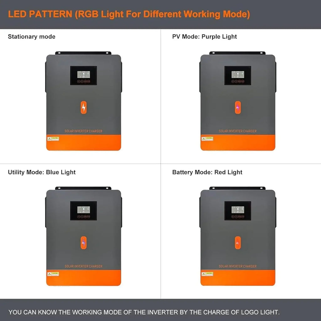 Inversor solar híbrido PowMr 6.2kW con MPPT