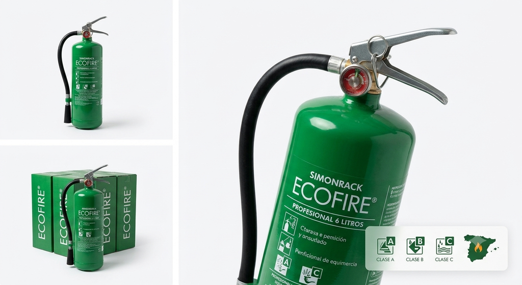 Extintor Ecológico Inteligente Ecofire® | Protección Avanzada contra Fuegos