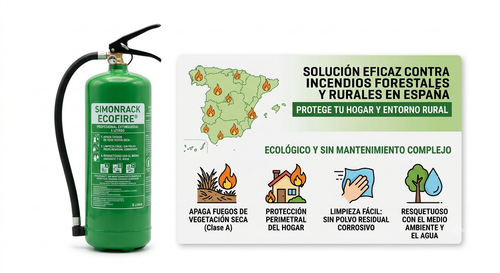 Extintor Ecológico Inteligente Ecofire® | Protección Avanzada contra Fuegos