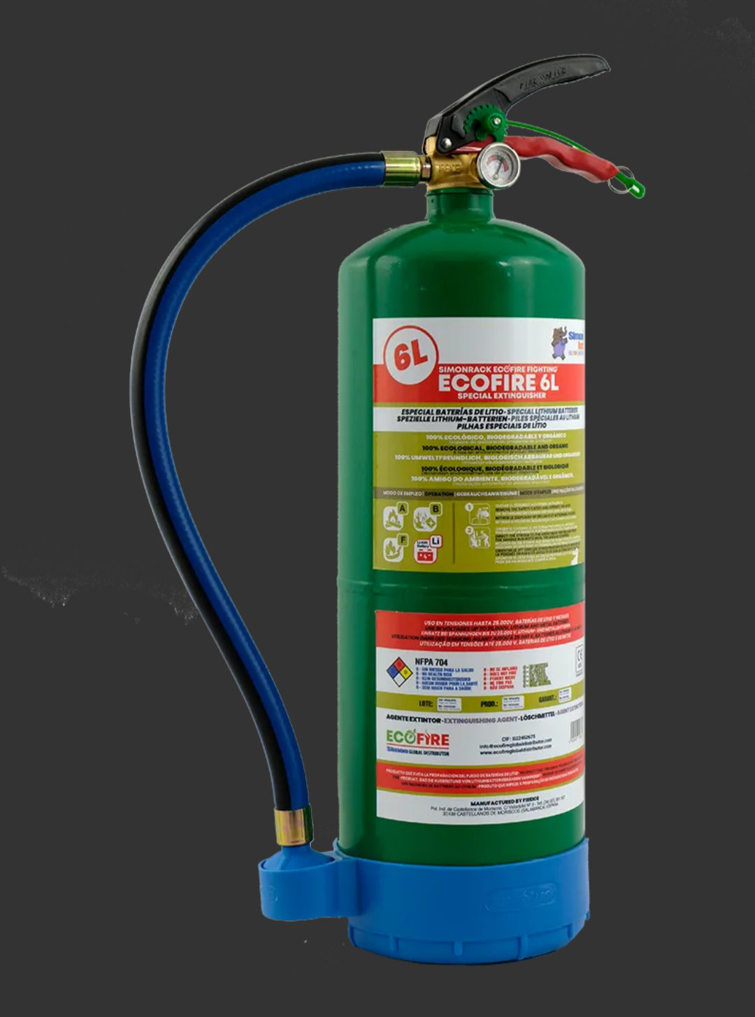 Extintor Ecológico Inteligente Ecofire® | Protección Avanzada contra Fuegos